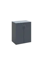 N 2 - 6D2 kancelářská skříň, 2-dveřová, 750x600x400, antracit